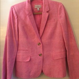 J Crew School Boy Linen Jacket